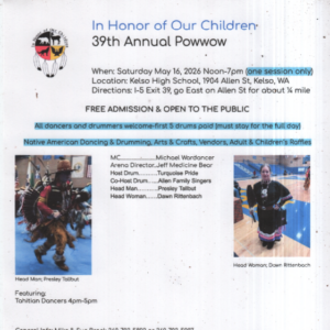 In Honor of Our Children Annual Pow Wow 2026